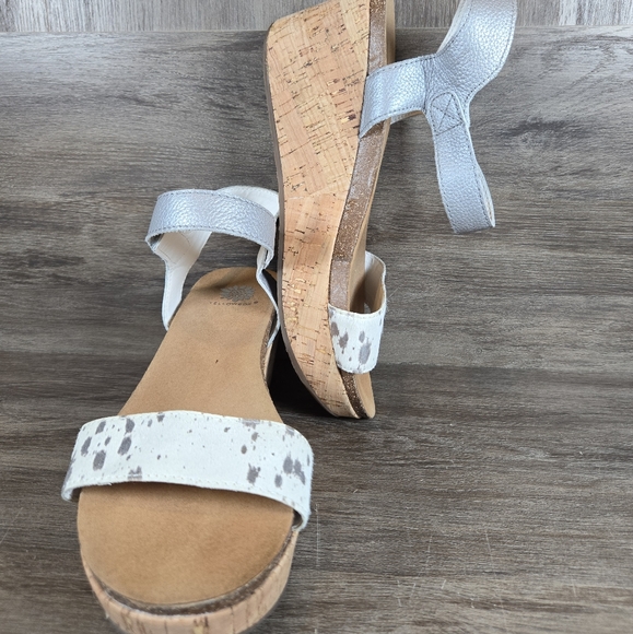 Stylish Blue Wedge Sandals - Picture 13 of 13